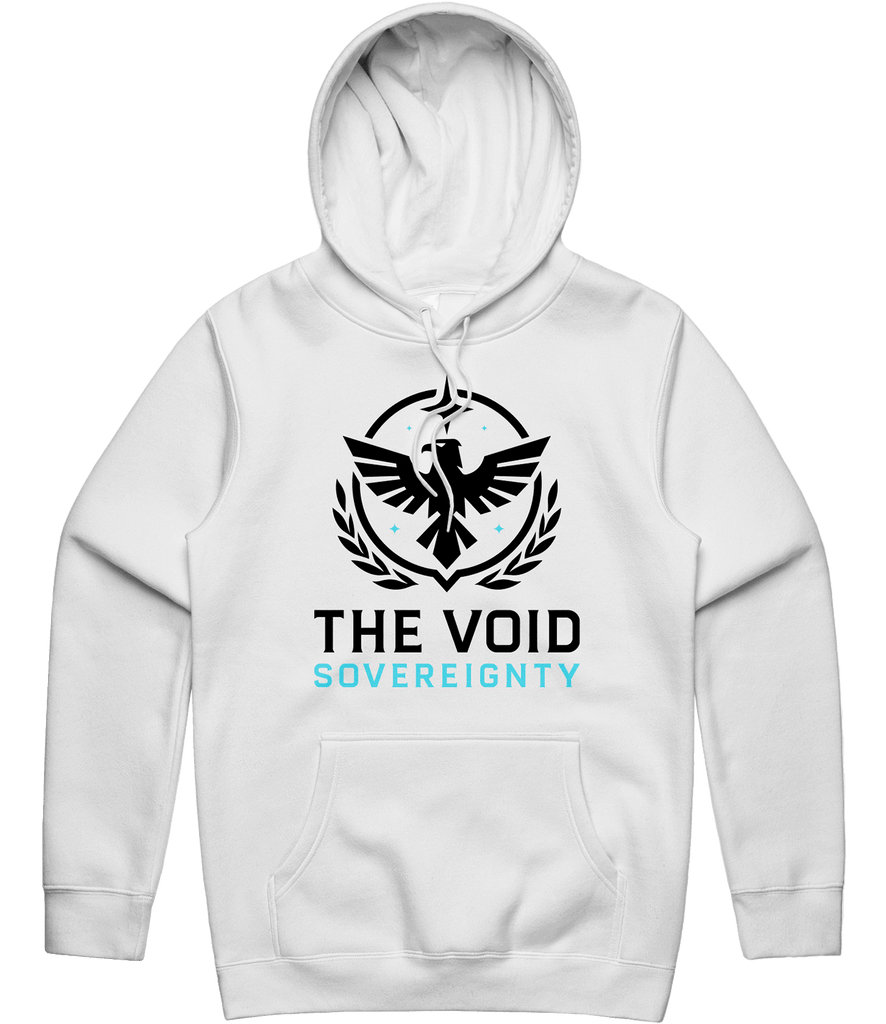 The Void Sovereignty Logo Hoodie - White - ARMA