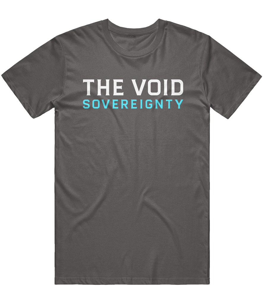 The Void Sovereignty Text Tee - Charcoal - ARMA
