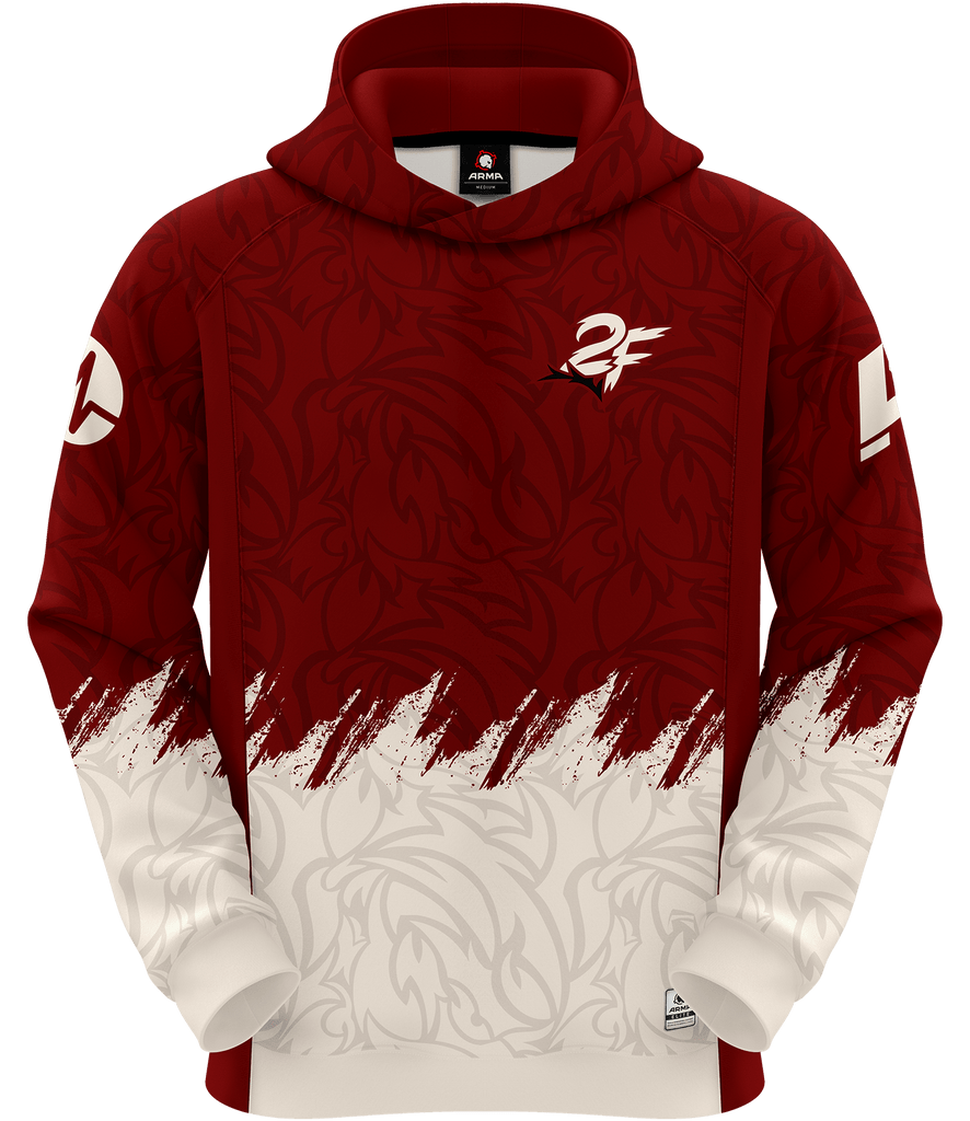 TwoFace ELITE Hoodie - Red/Cream - ARMA
