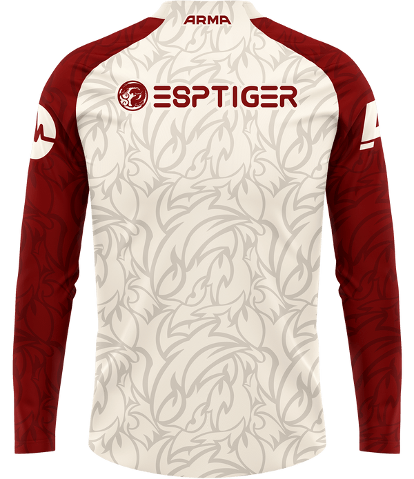 TwoFace ELITE Quarter Zip - Cream/Red - ARMA