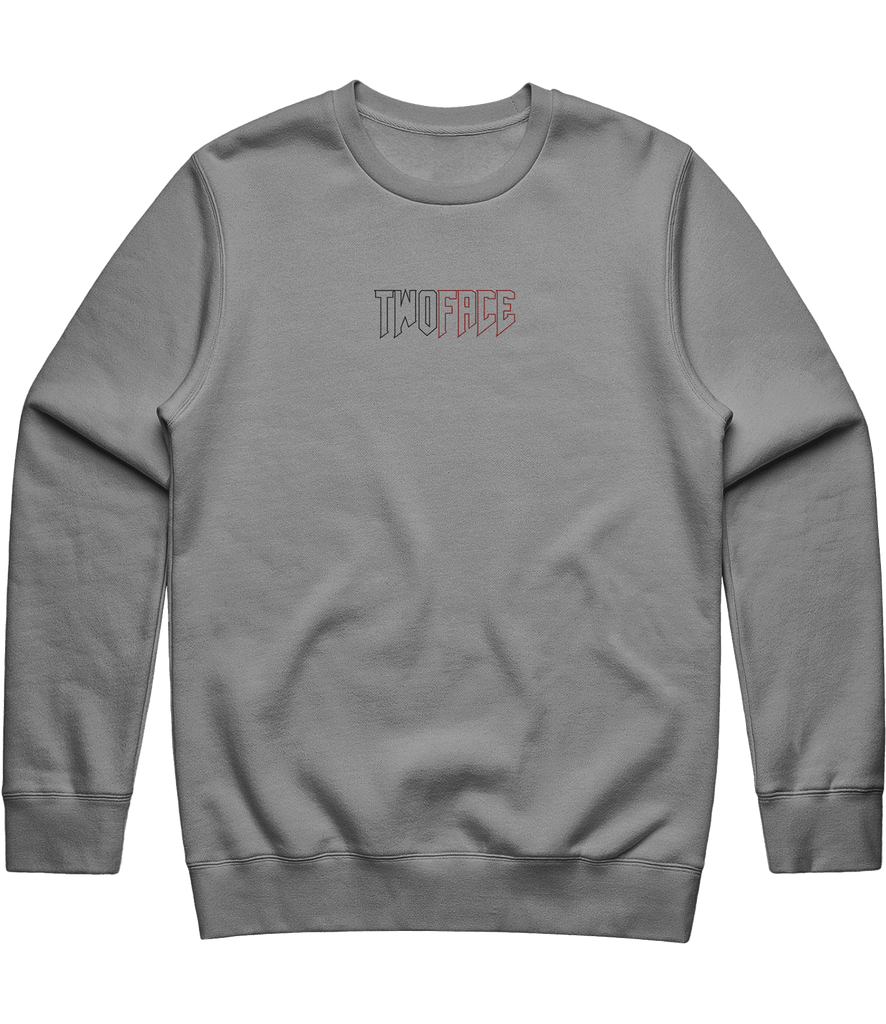 TwoFace Text Crewneck - Grey - ARMA