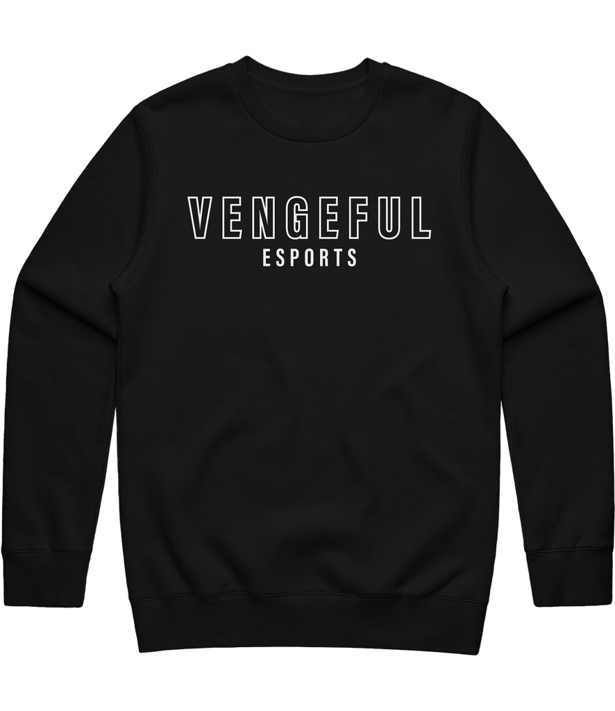 Vengeful Text Crewneck - Black - ARMA