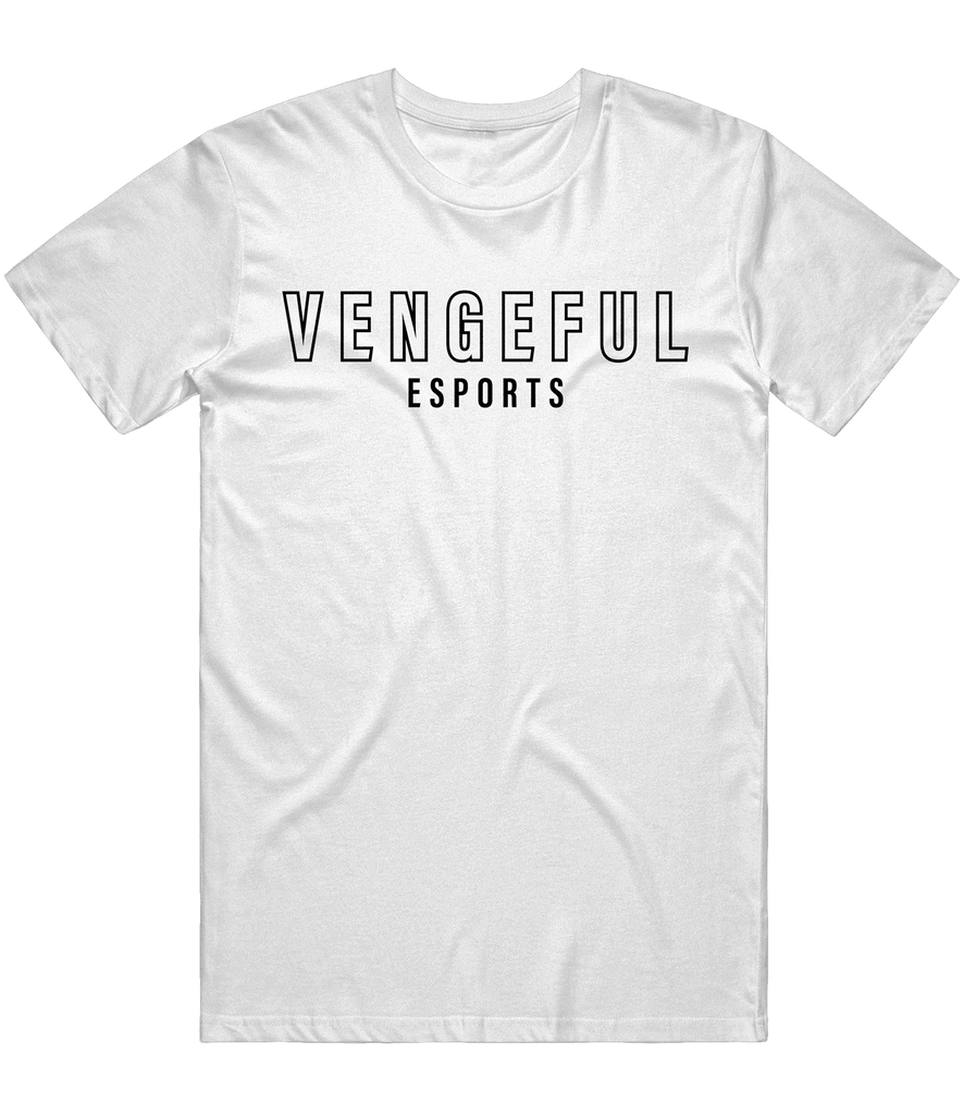 Vengeful Text Tee - White - ARMA