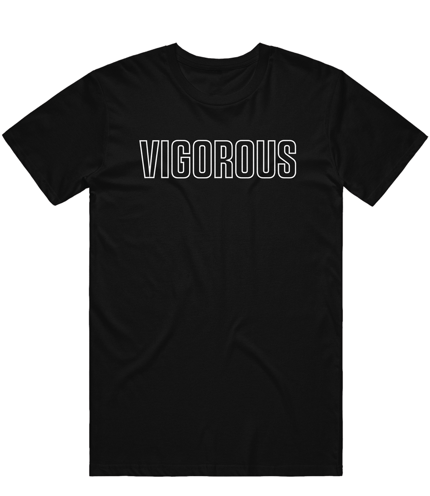 Vigorous Text Tee - Black - ARMA