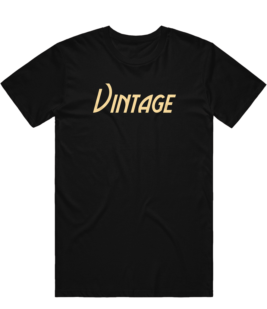 Vintage Text Tee - Black - ARMA