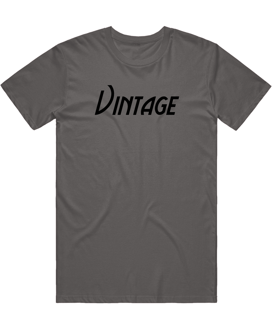 Vintage Text Tee - Charcoal - ARMA