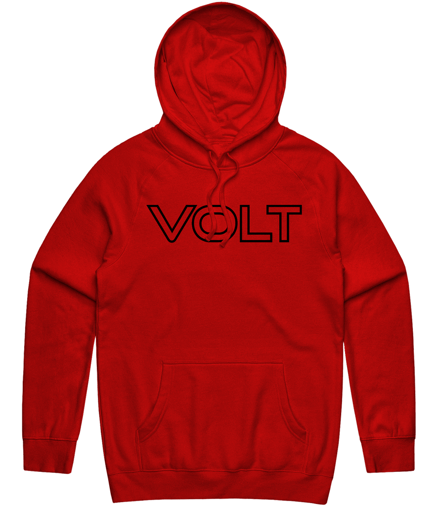 Volt Text Hoodie - Red - ARMA