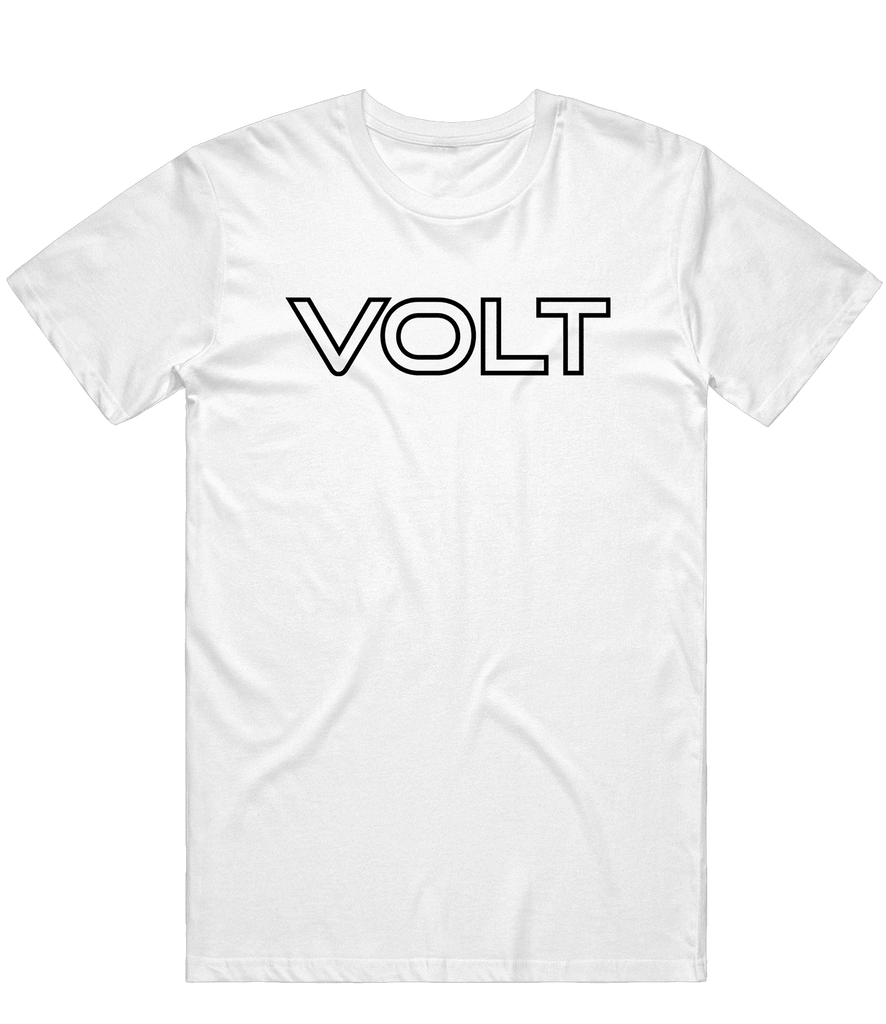 Volt Text Tee - White - ARMA