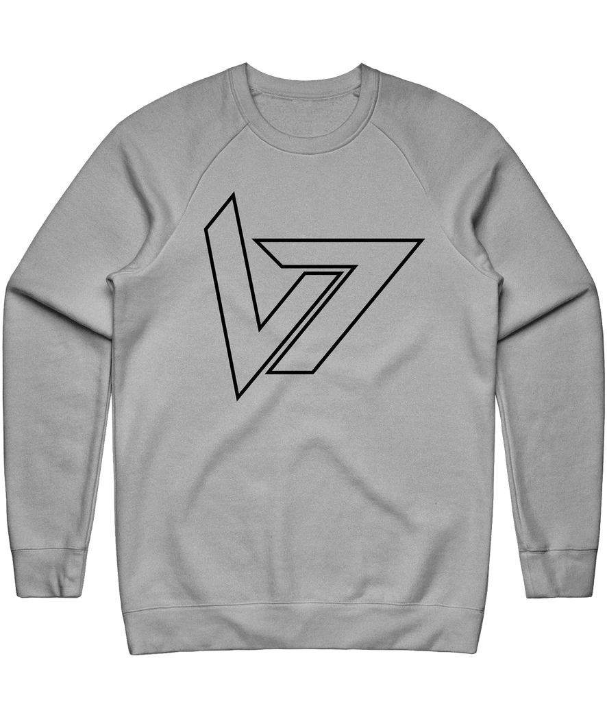 Vulcan7 Outline Crewneck - Grey - ARMA