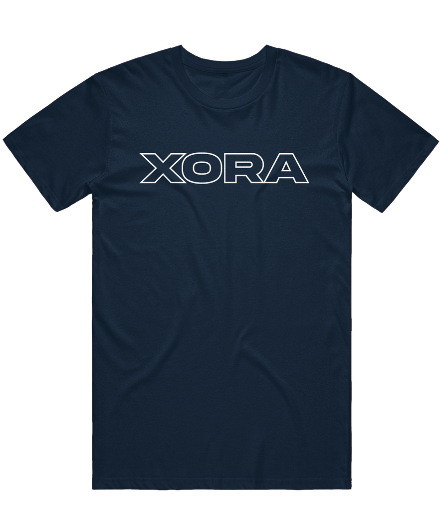 Xora Text Tee - Navy - ARMA
