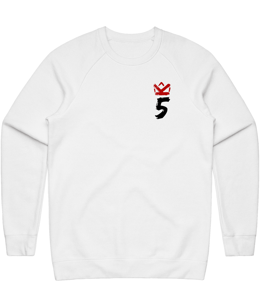 5 Kings Icon Crewneck - White - ARMA - Sweater