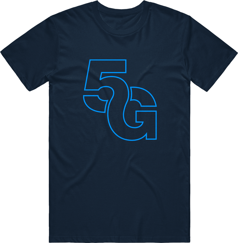 5G Gaming Outline Tee - Navy - ARMA - T-Shirt