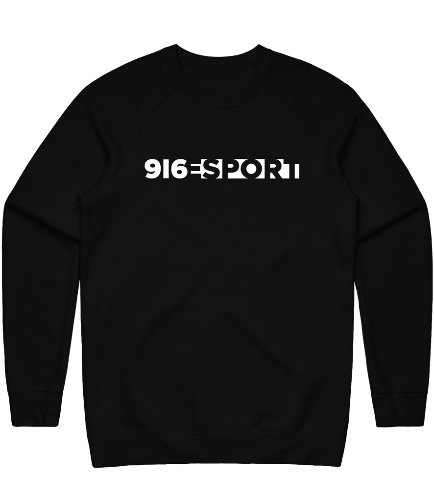 9I6 Esports Text Crewneck - Black - ARMA - Sweater