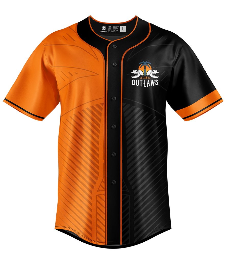 Orlando Outlaws Baseball Jersey Custom Esports Jersey by ARMA