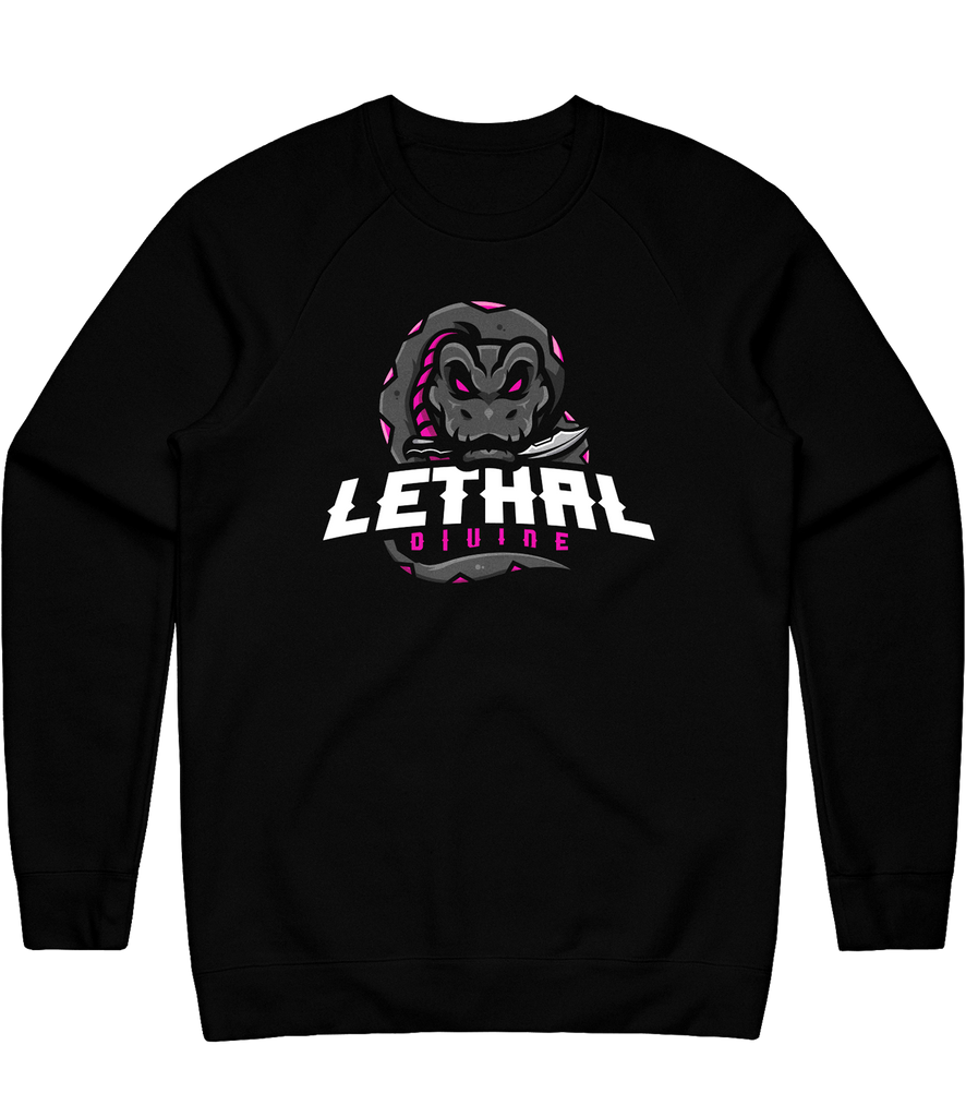 Lethal Divide Logo Crewneck - Black