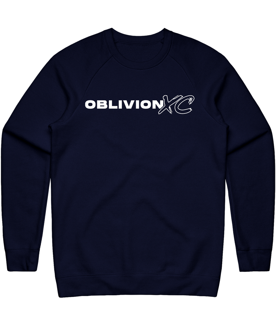 OblivionXC Text Crewneck - Navy