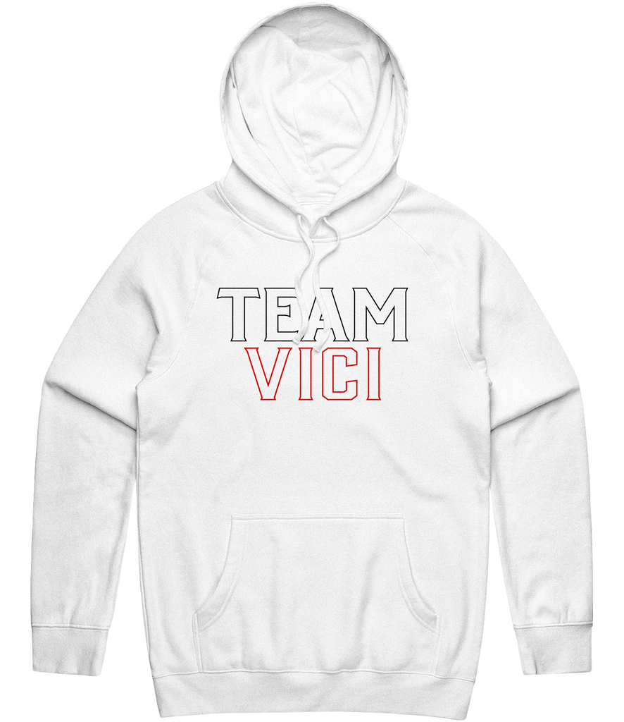 Vici Text Hoodie - White
