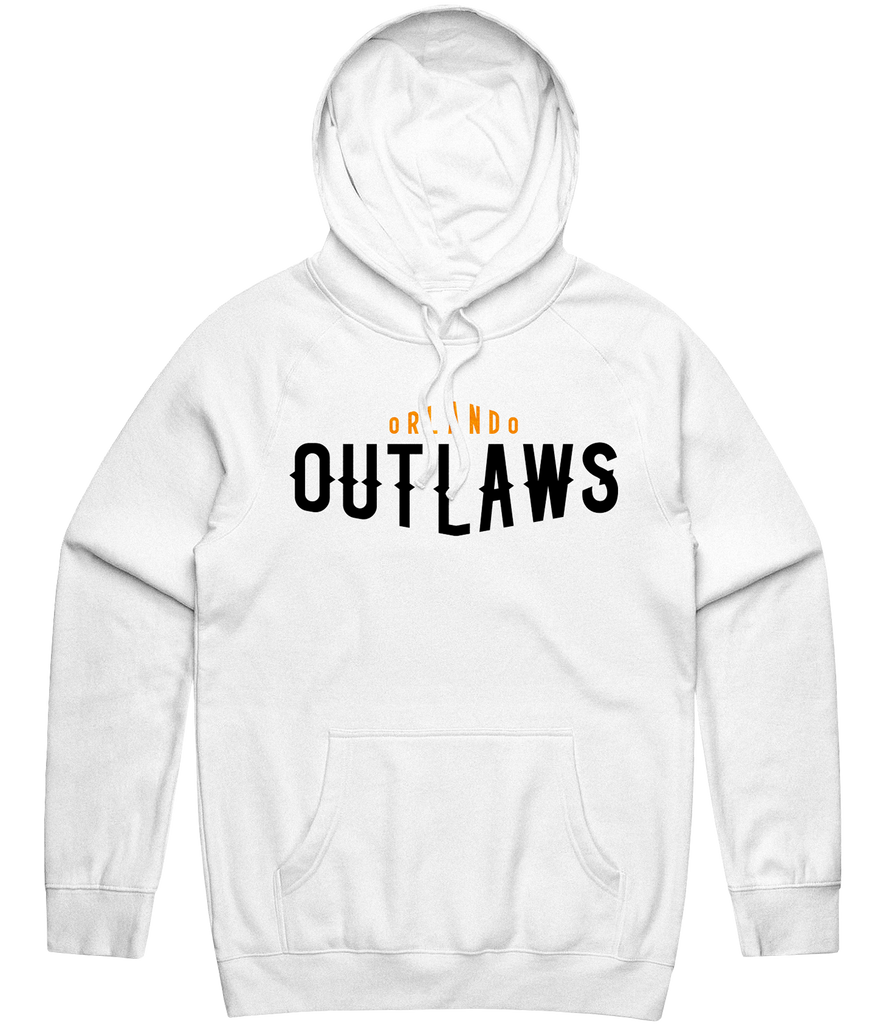 Orlando Outlaws Text Hoodie - White