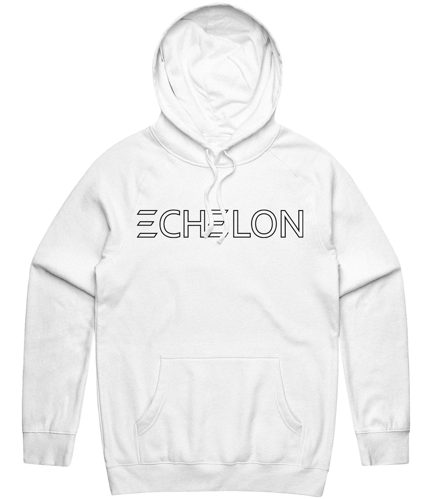 Echelon Text Hoodie - White