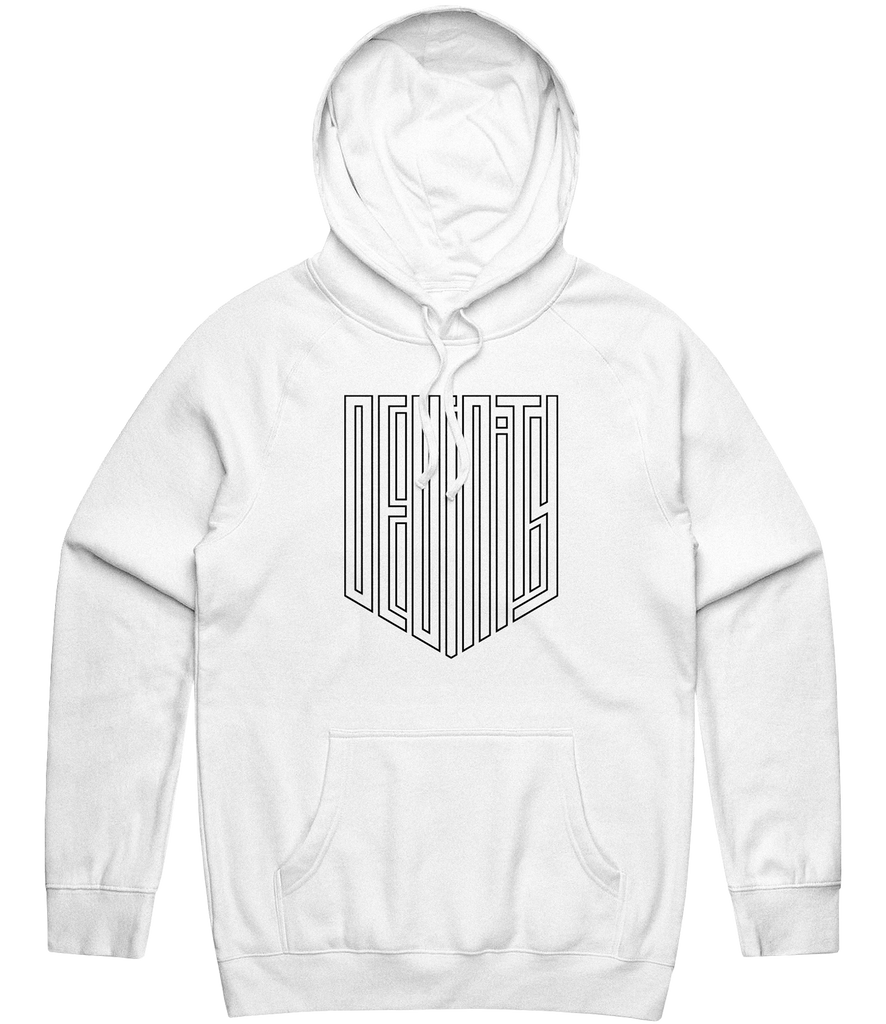 Devinity Outline Hoodie - White