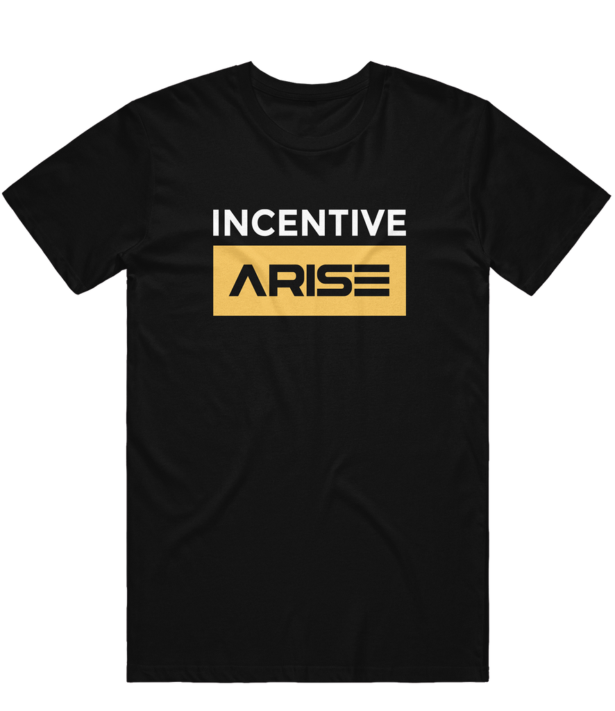 Incentive Arise Text Tee - Black