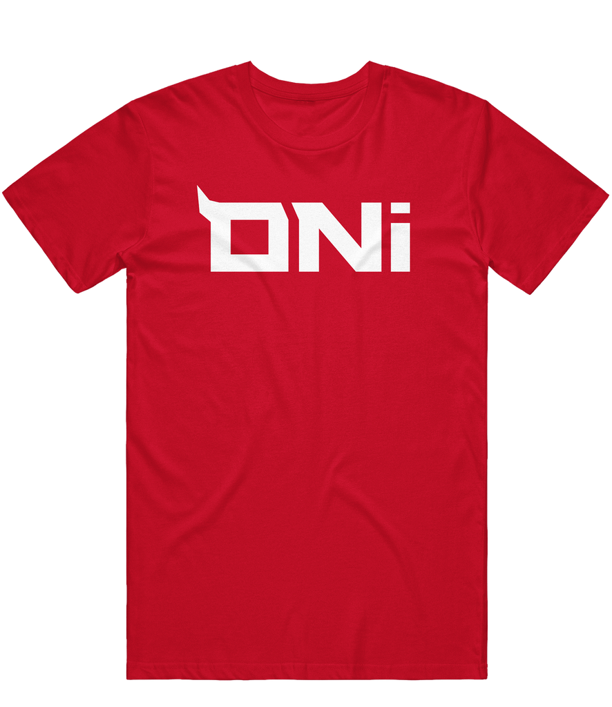 Oni Text Tee - Red