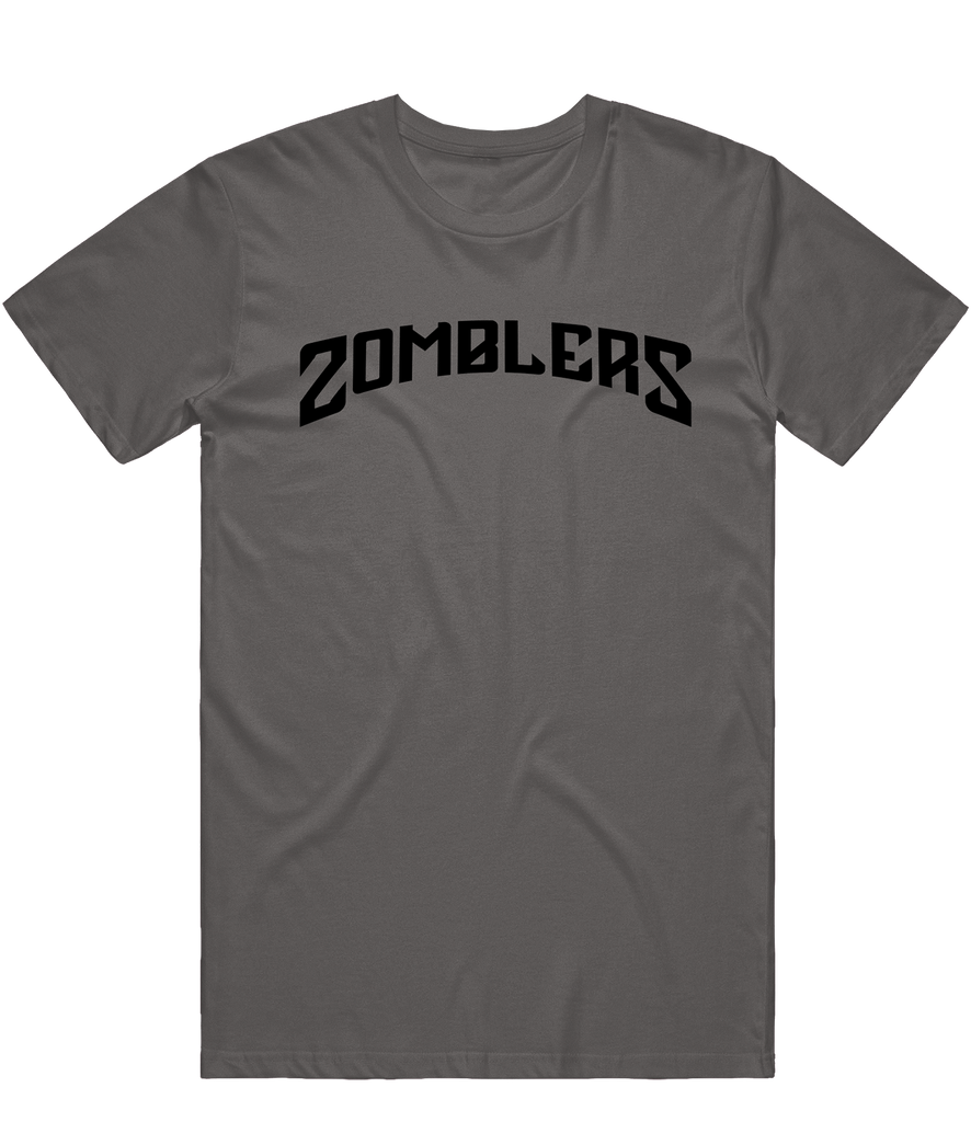 Zomblers Text Tee - Charcoal