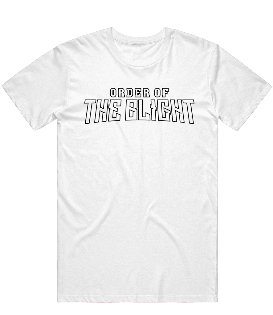 Order Of The Blight Text Tee - White