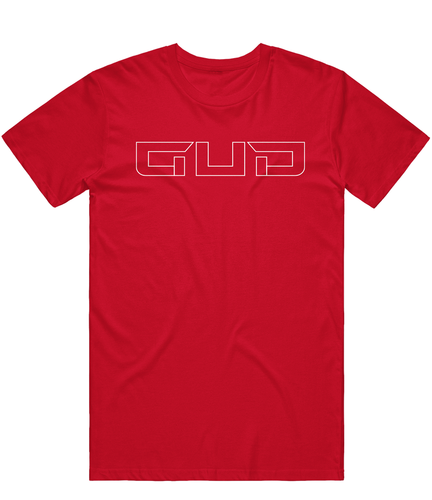 GUD Text Tee - Red