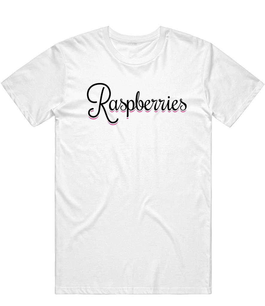 Raspberries Esports Text Tee - White