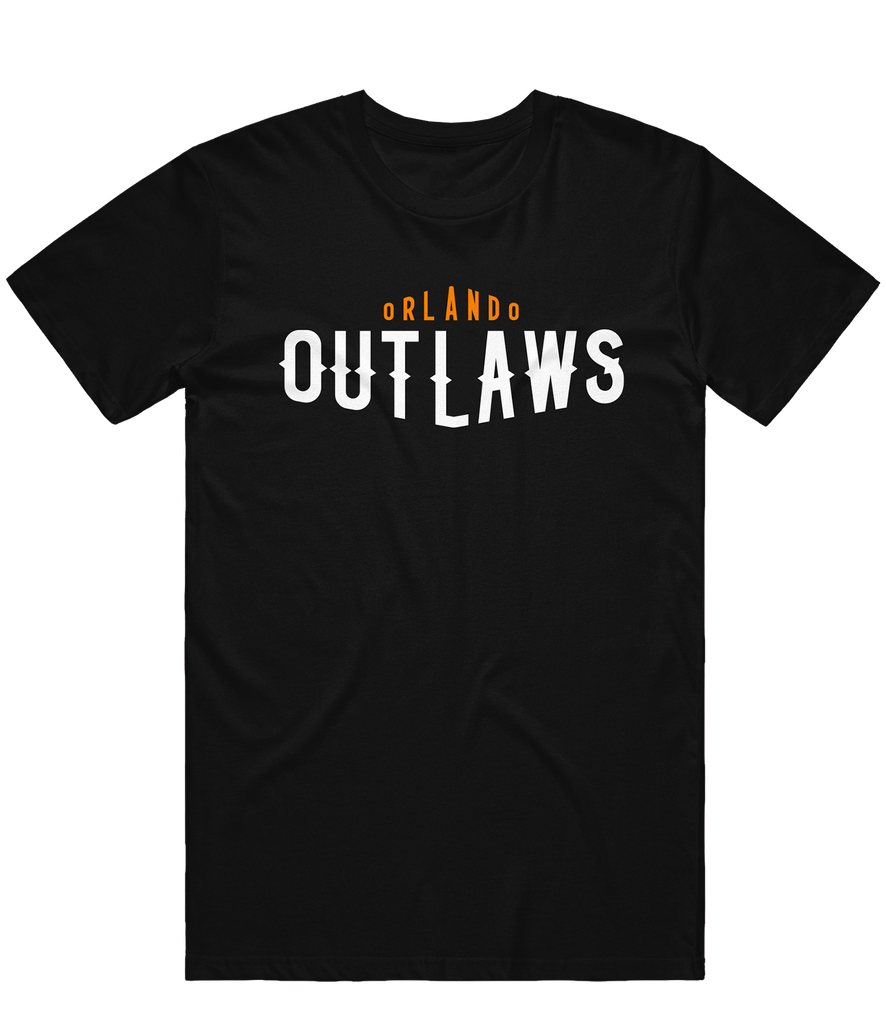 Orlando Outlaws Text Tee - Black