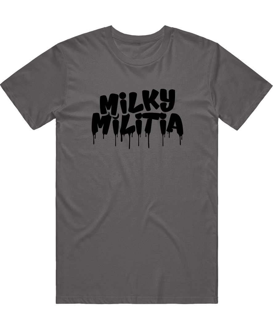 Milky Militia Icon Tee - Charcoal