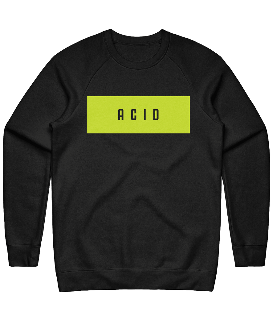 ACID Box Crewneck - Black - ARMA - Sweater