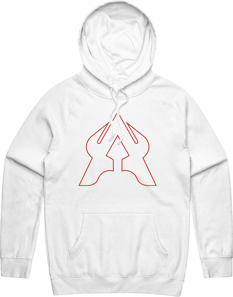 Acy Outline Hoodie - White - ARMA