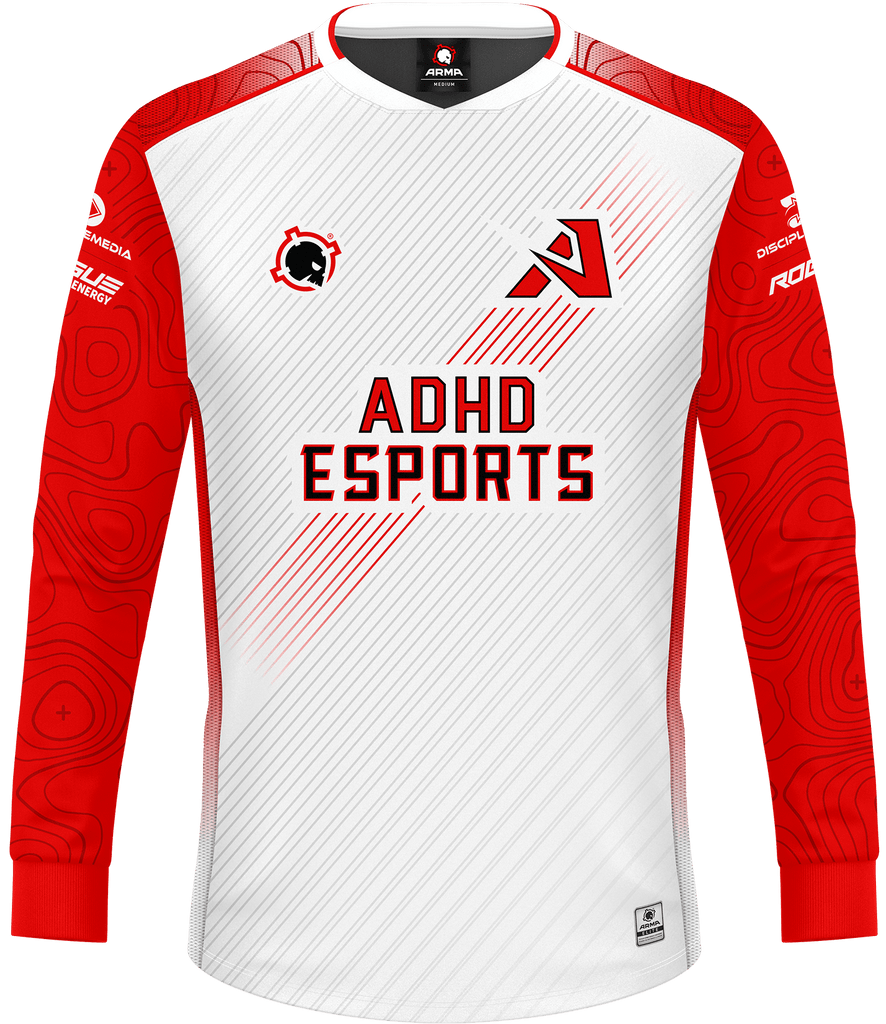 ADHD ELITE Long Sleeve Jersey - White - ARMA