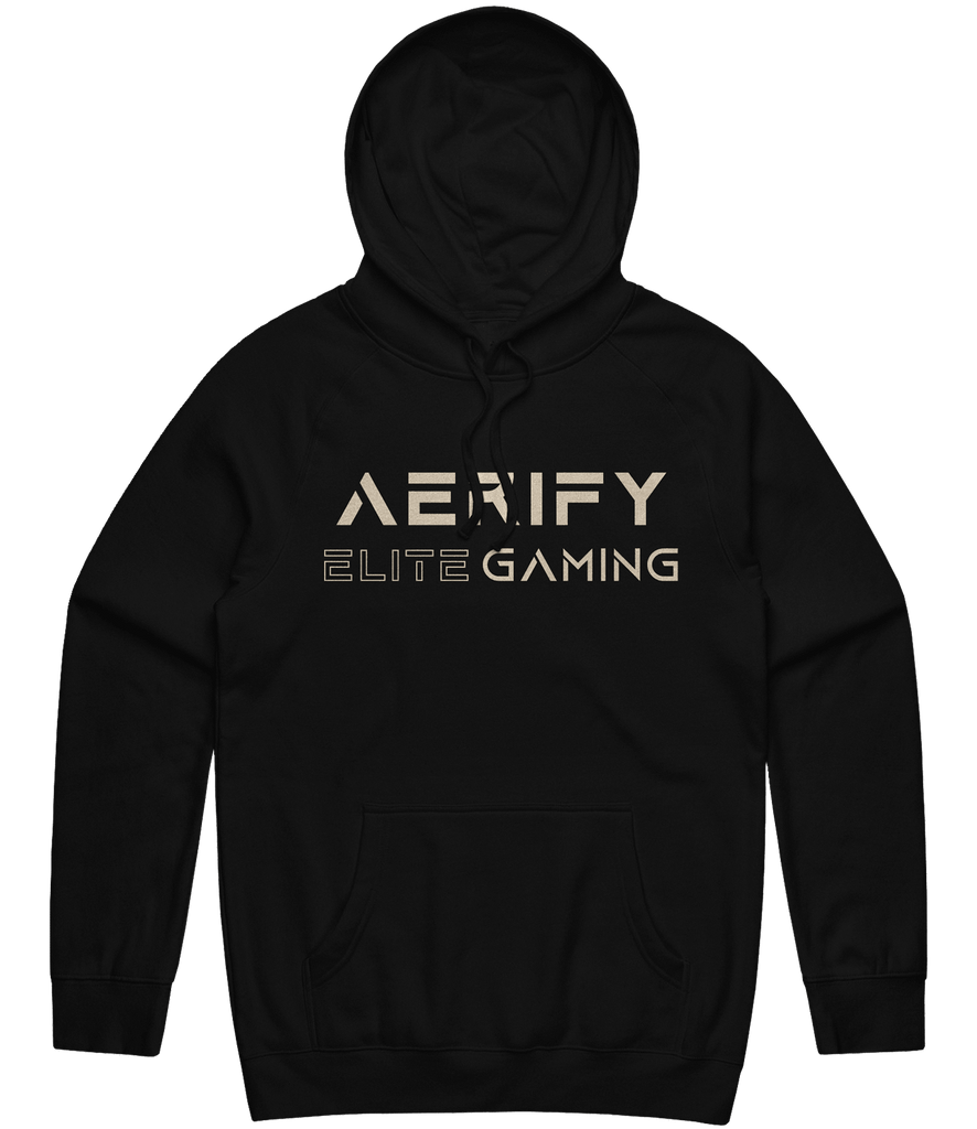 Aerify Text Hoodie - Black - ARMA