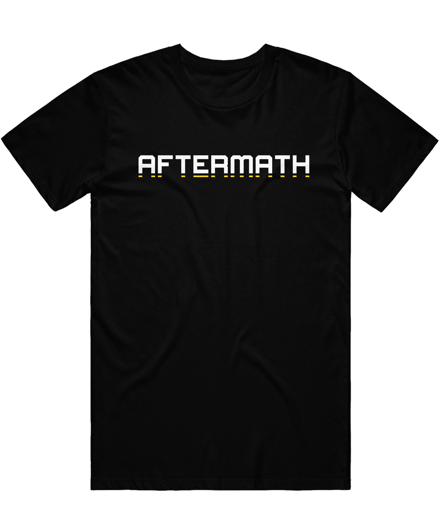 Aftermath Text Tee - Black - ARMA - T-Shirt