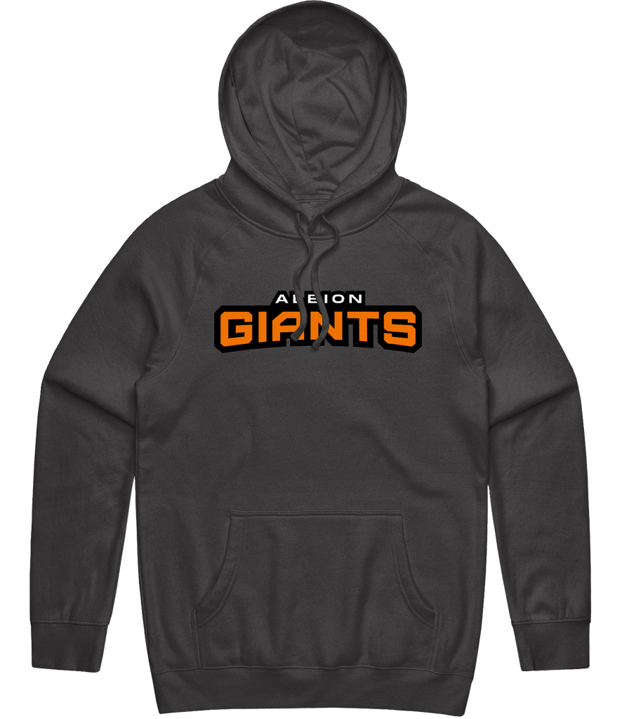 Albion Giants Text Hoodie - Charcoal - ARMA