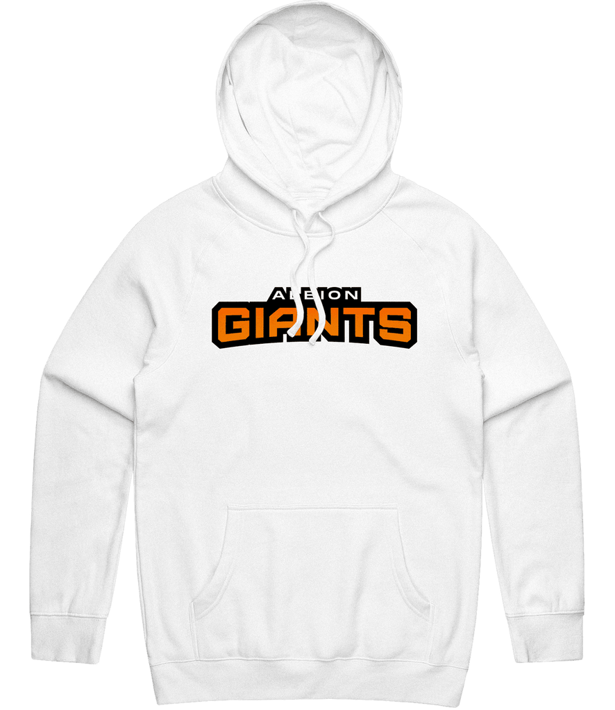 Albion Giants Text Hoodie - White - ARMA