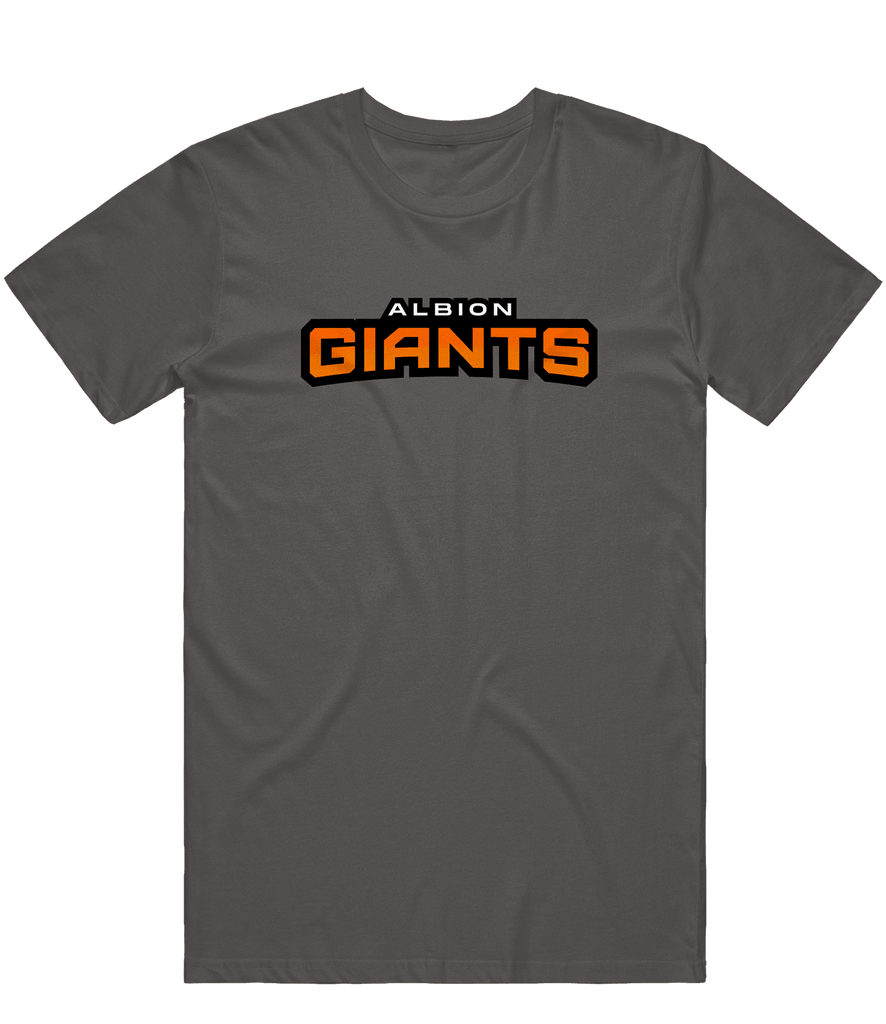 Albion Giants Text Tee - Charcoal - ARMA - T-Shirt