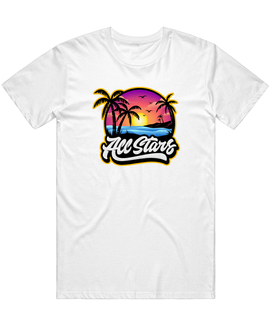 All Stars Summer Sunrise Tee - White - ARMA - T-Shirt