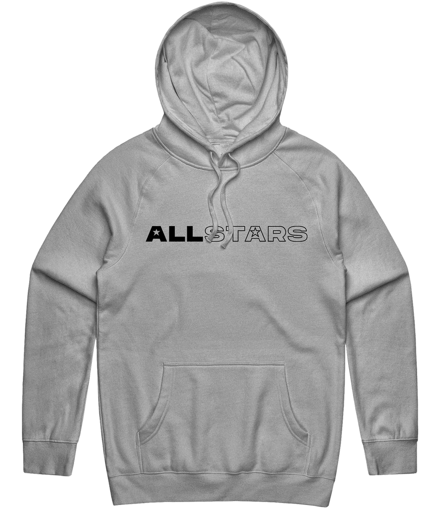 All Stars Text Hoodie - Grey - ARMA