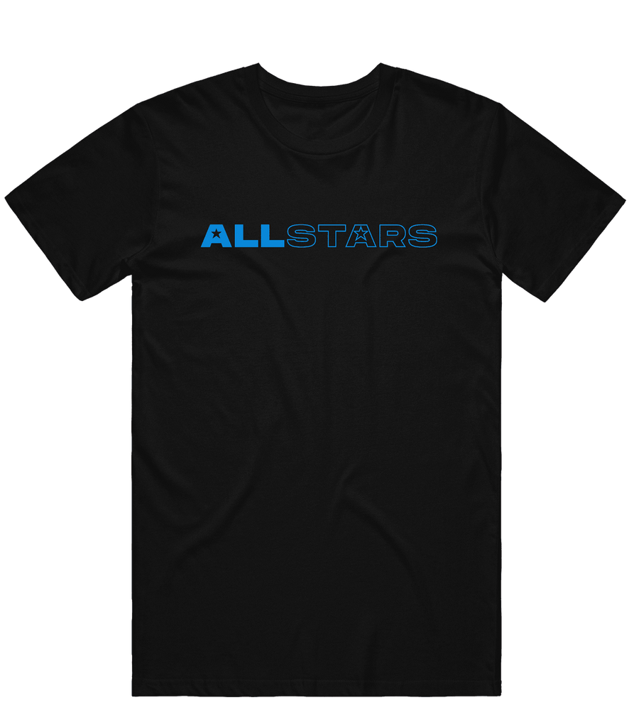 All Stars Text Tee - Black - ARMA - T-Shirt