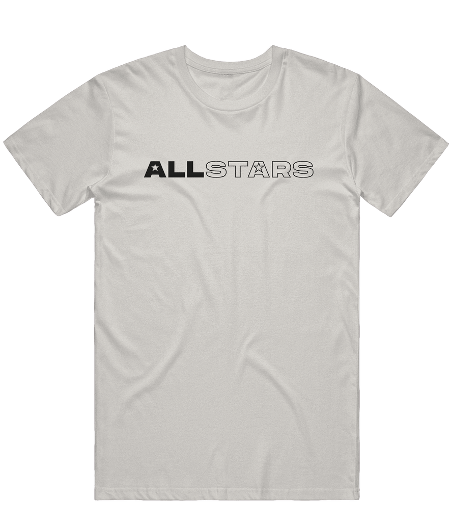 All Stars Text Tee - Grey - ARMA - T-Shirt