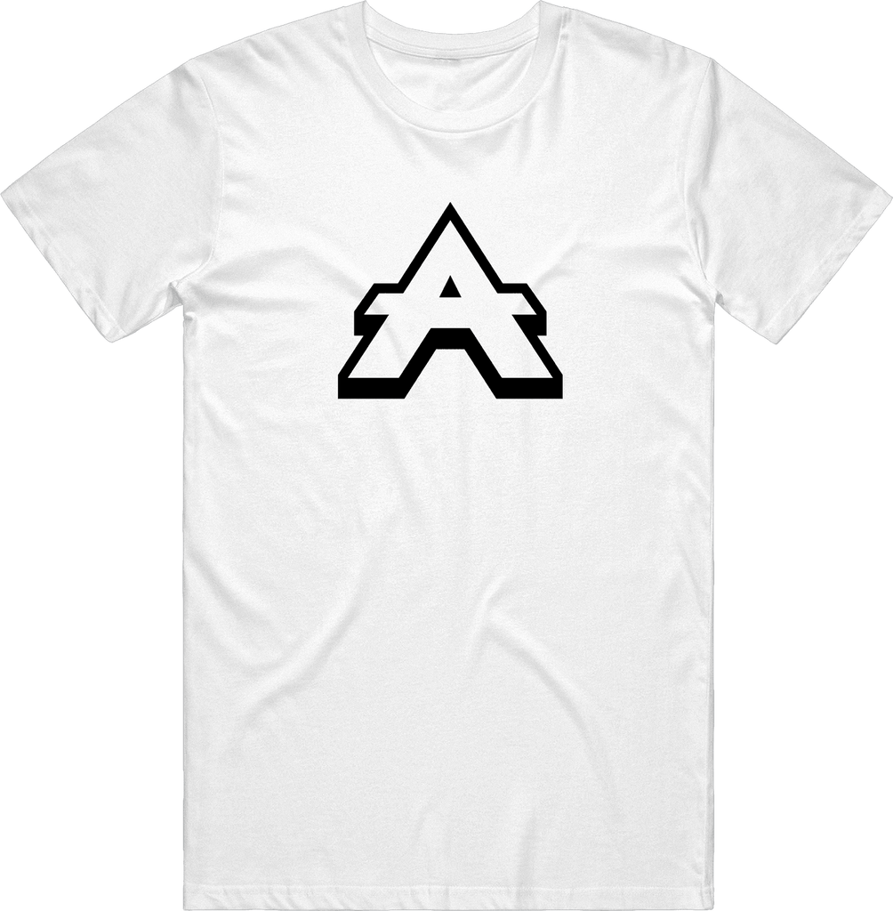 Aloof Logo Tee - White - ARMA - T-Shirt
