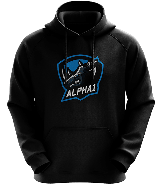 Alpha1 Logo Hoodie - Black - ARMA