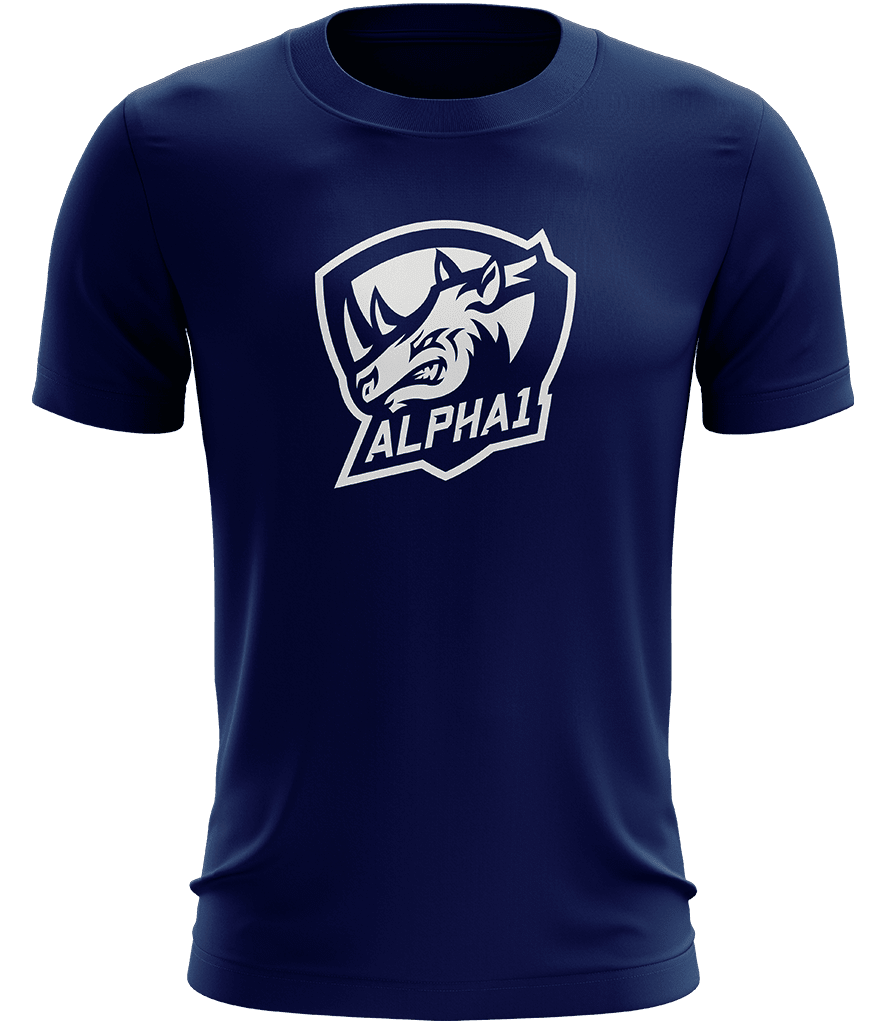 Alpha1 Logo Tee - Navy - ARMA