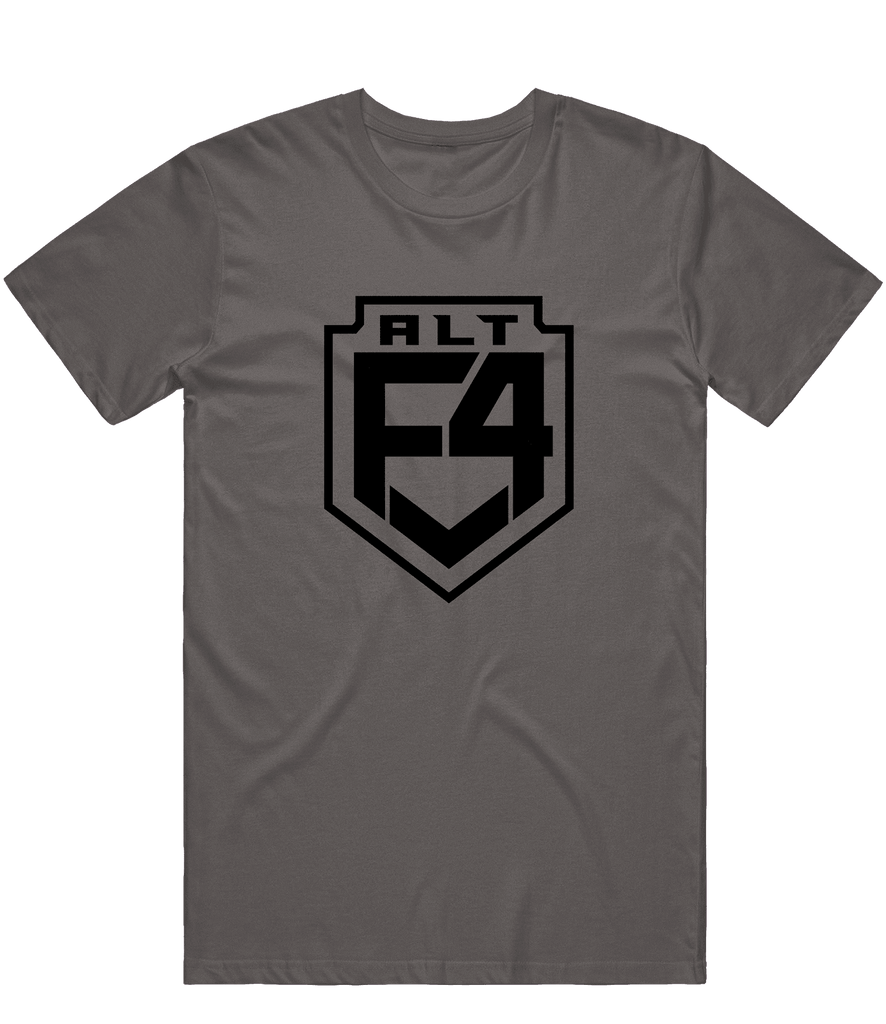 Alt F4 Logo Tee - Charcoal - ARMA - T-Shirt