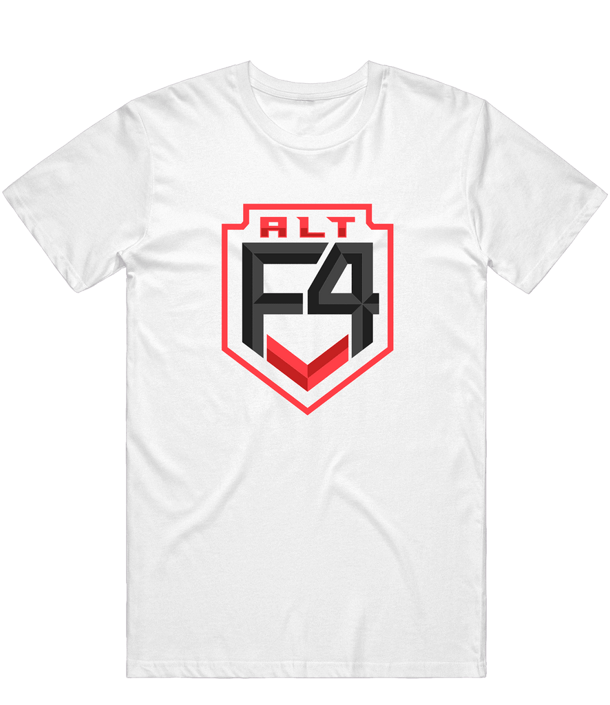Alt F4 Logo Tee - White - ARMA - T-Shirt