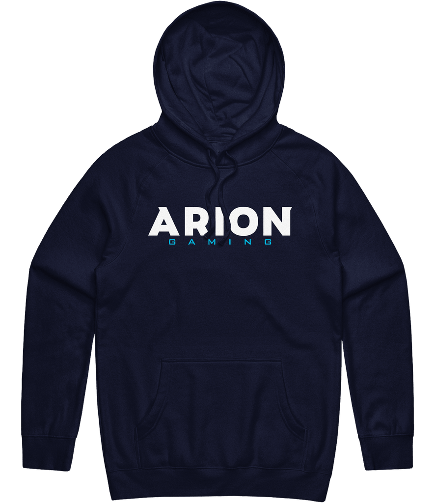 Arion Text Hoodie - Navy - ARMA - Hoodie